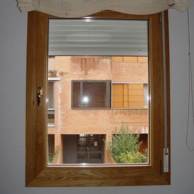 Ventana mixta aluminio lacado