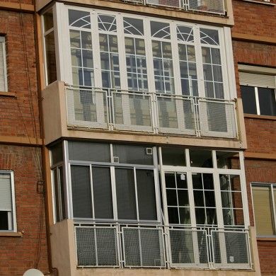 Estrucura seis hojas plegables Aluminio Lacado blanco rpt