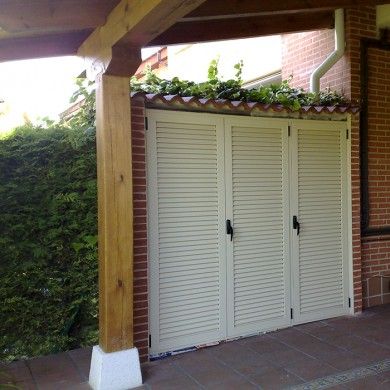 Mallorquina hojas plegables lama fija Aluminio Lacado ral 1015