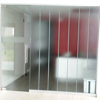 Tabique vidrio Uglass puerta abatible vidrio templado bisagras